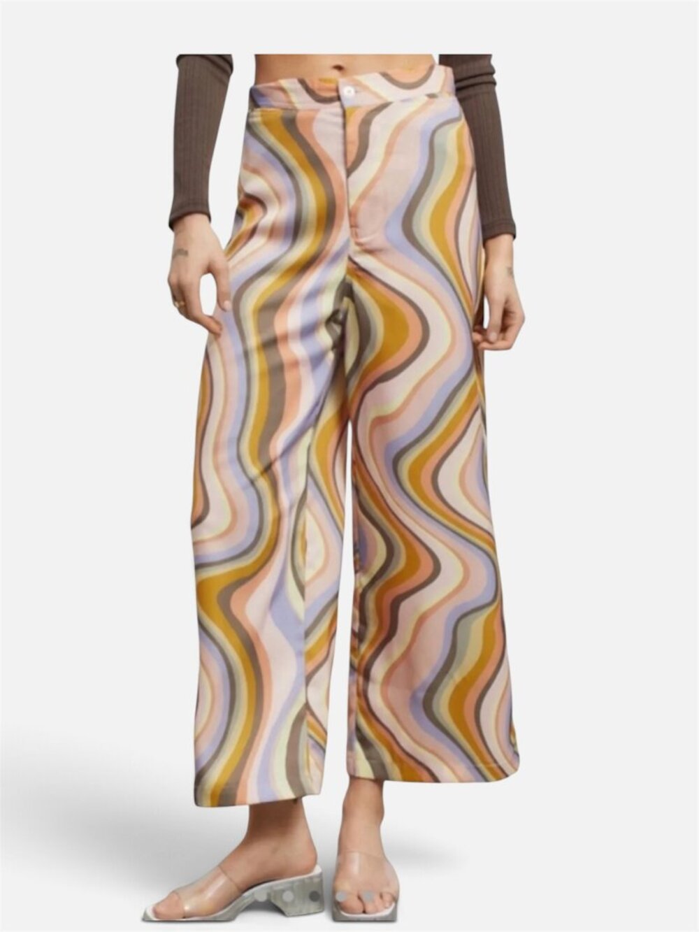 Urban Outfitters 1970s Retro Design Above The Ankle Wide Leg Easy Fit Size Small